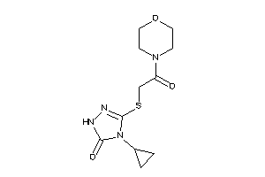 4-cyclopropyl-3-[(2-keto-2-morpholino-ethyl)thio]-1H-1,2,4-triazol-5-one