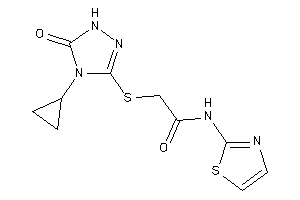 2-[(4-cyclopropyl-5-keto-1H-1,2,4-triazol-3-yl)thio]-N-thiazol-2-yl-acetamide