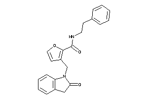 3-[(2-ketoindolin-1-yl)methyl]-N-phenethyl-2-furamide