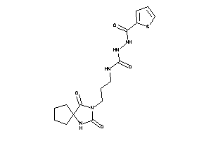 1-[3-(2,4-diketo-1,3-diazaspiro[4.4]nonan-3-yl)propyl]-3-(2-thenoylamino)urea