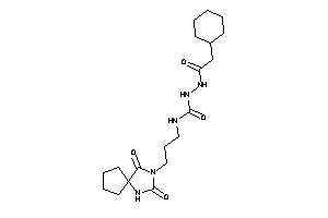 Image of 1-[(2-cyclohexylacetyl)amino]-3-[3-(2,4-diketo-1,3-diazaspiro[4.4]nonan-3-yl)propyl]urea