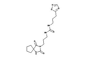 1-[3-(2,4-diketo-1,3-diazaspiro[4.4]nonan-3-yl)propyl]-3-[3-(1,2,4-oxadiazol-5-yl)propyl]urea