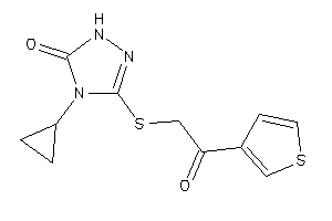 4-cyclopropyl-3-[[2-keto-2-(3-thienyl)ethyl]thio]-1H-1,2,4-triazol-5-one