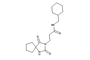 N-(cyclohexylmethyl)-3-(2,4-diketo-1,3-diazaspiro[4.4]nonan-3-yl)propionamide