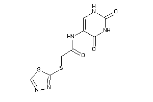 N-(2,4-diketo-1H-pyrimidin-5-yl)-2-(1,3,4-thiadiazol-2-ylthio)acetamide