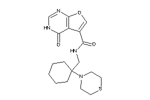 4-keto-N-[(1-thiomorpholinocyclohexyl)methyl]-3H-furo[2,3-d]pyrimidine-5-carboxamide