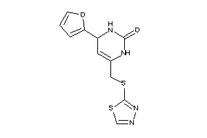 Image of 4-(2-furyl)-6-[(1,3,4-thiadiazol-2-ylthio)methyl]-3,4-dihydro-1H-pyrimidin-2-one