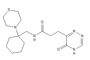 3-(5-keto-4H-1,2,4-triazin-6-yl)-N-[(1-thiomorpholinocyclohexyl)methyl]propionamide