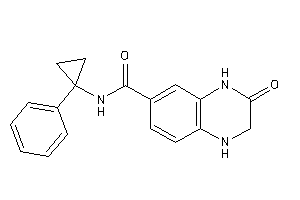 3-keto-N-(1-phenylcyclopropyl)-2,4-dihydro-1H-quinoxaline-6-carboxamide