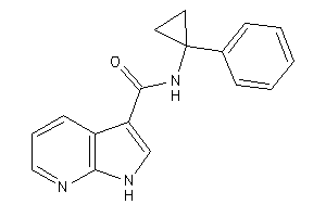 Image of N-(1-phenylcyclopropyl)-1H-pyrrolo[2,3-b]pyridine-3-carboxamide