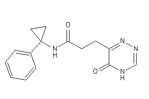 3-(5-keto-4H-1,2,4-triazin-6-yl)-N-(1-phenylcyclopropyl)propionamide