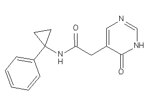 2-(6-keto-1H-pyrimidin-5-yl)-N-(1-phenylcyclopropyl)acetamide