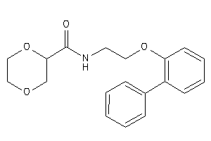 N-[2-(2-phenylphenoxy)ethyl]-1,4-dioxane-2-carboxamide