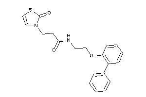 3-(2-keto-4-thiazolin-3-yl)-N-[2-(2-phenylphenoxy)ethyl]propionamide