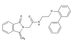 2-(1-keto-3-methylene-isoindolin-2-yl)-N-[2-(2-phenylphenoxy)ethyl]acetamide