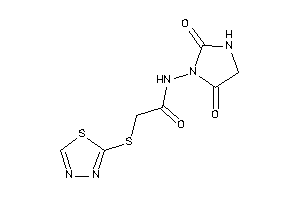 Image of N-(2,5-diketoimidazolidin-1-yl)-2-(1,3,4-thiadiazol-2-ylthio)acetamide