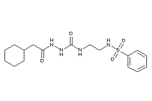 1-[2-(benzenesulfonamido)ethyl]-3-[(2-cyclohexylacetyl)amino]urea
