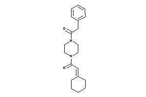 1-[4-(2-cyclohexylideneacetyl)piperazino]-2-phenyl-ethanone