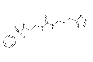 1-[2-(benzenesulfonamido)ethyl]-3-[3-(1,2,4-oxadiazol-5-yl)propyl]urea