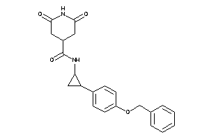 N-[2-(4-benzoxyphenyl)cyclopropyl]-2,6-diketo-isonipecotamide