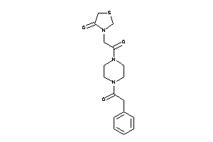 3-[2-keto-2-[4-(2-phenylacetyl)piperazino]ethyl]thiazolidin-4-one