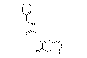 N-benzyl-3-(6-keto-1,7-dihydropyrazolo[3,4-b]pyridin-5-yl)acrylamide
