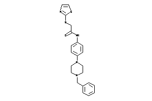 Image of N-[4-(4-benzylpiperazino)phenyl]-2-(thiazol-2-ylthio)acetamide