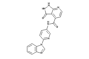 N-[6-(benzimidazol-1-yl)-3-pyridyl]-3-keto-1,2-dihydropyrazolo[3,4-b]pyridine-4-carboxamide