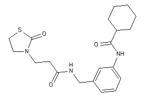 N-[3-[[3-(2-ketothiazolidin-3-yl)propanoylamino]methyl]phenyl]cyclohexanecarboxamide