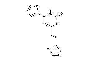 Image of 4-(2-furyl)-6-[(4H-1,2,4-triazol-3-ylthio)methyl]-3,4-dihydro-1H-pyrimidin-2-one