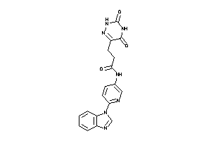 N-[6-(benzimidazol-1-yl)-3-pyridyl]-3-(3,5-diketo-2H-1,2,4-triazin-6-yl)propionamide