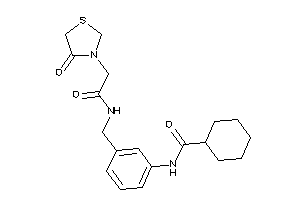 N-[3-[[[2-(4-ketothiazolidin-3-yl)acetyl]amino]methyl]phenyl]cyclohexanecarboxamide