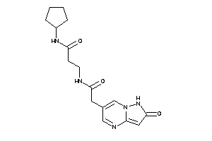 N-cyclopentyl-3-[[2-(2-keto-1H-pyrazolo[1,5-a]pyrimidin-6-yl)acetyl]amino]propionamide