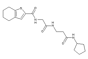 N-[2-[[3-(cyclopentylamino)-3-keto-propyl]amino]-2-keto-ethyl]-4,5,6,7-tetrahydrobenzothiophene-2-carboxamide