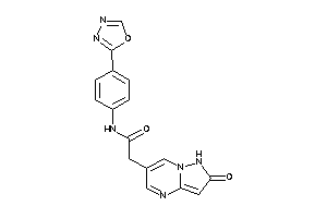 2-(2-keto-1H-pyrazolo[1,5-a]pyrimidin-6-yl)-N-[4-(1,3,4-oxadiazol-2-yl)phenyl]acetamide