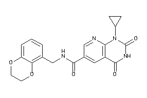 1-cyclopropyl-N-(2,3-dihydro-1,4-benzodioxin-5-ylmethyl)-2,4-diketo-pyrido[2,3-d]pyrimidine-6-carboxamide