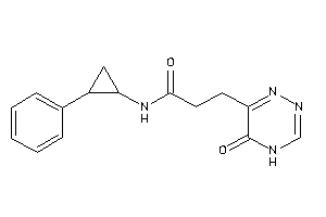 3-(5-keto-4H-1,2,4-triazin-6-yl)-N-(2-phenylcyclopropyl)propionamide