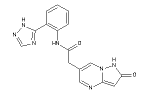 2-(2-keto-1H-pyrazolo[1,5-a]pyrimidin-6-yl)-N-[2-(1H-1,2,4-triazol-5-yl)phenyl]acetamide