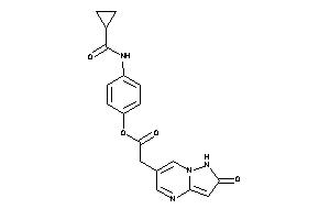 2-(2-keto-1H-pyrazolo[1,5-a]pyrimidin-6-yl)acetic Acid [4-(cyclopropanecarbonylamino)phenyl] Ester