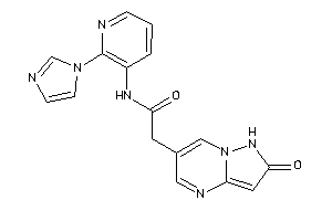 N-(2-imidazol-1-yl-3-pyridyl)-2-(2-keto-1H-pyrazolo[1,5-a]pyrimidin-6-yl)acetamide