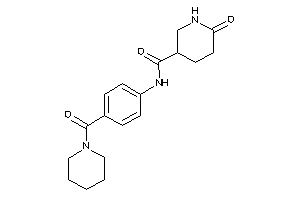 6-keto-N-[4-(piperidine-1-carbonyl)phenyl]nipecotamide