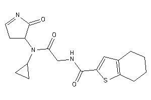 Image of N-[2-[cyclopropyl-(2-keto-1-pyrrolin-3-yl)amino]-2-keto-ethyl]-4,5,6,7-tetrahydrobenzothiophene-2-carboxamide