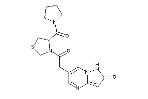 6-[2-keto-2-[4-(pyrrolidine-1-carbonyl)thiazolidin-3-yl]ethyl]-1H-pyrazolo[1,5-a]pyrimidin-2-one