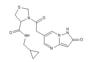 N-(cyclopropylmethyl)-3-[2-(2-keto-1H-pyrazolo[1,5-a]pyrimidin-6-yl)acetyl]thiazolidine-4-carboxamide