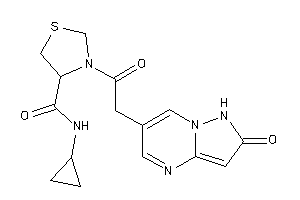 N-cyclopropyl-3-[2-(2-keto-1H-pyrazolo[1,5-a]pyrimidin-6-yl)acetyl]thiazolidine-4-carboxamide