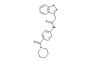 2-indoxazen-3-yl-N-[4-(piperidine-1-carbonyl)phenyl]acetamide