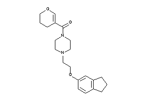 3,4-dihydro-2H-pyran-5-yl-[4-(2-indan-5-yloxyethyl)piperazino]methanone