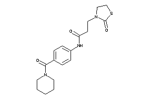 3-(2-ketothiazolidin-3-yl)-N-[4-(piperidine-1-carbonyl)phenyl]propionamide