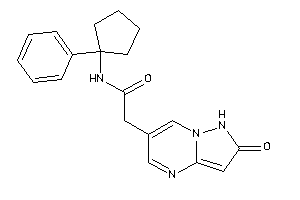 2-(2-keto-1H-pyrazolo[1,5-a]pyrimidin-6-yl)-N-(1-phenylcyclopentyl)acetamide