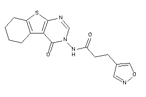 3-isoxazol-4-yl-N-(4-keto-5,6,7,8-tetrahydrobenzothiopheno[2,3-d]pyrimidin-3-yl)propionamide